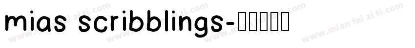 mias scribblings字体转换